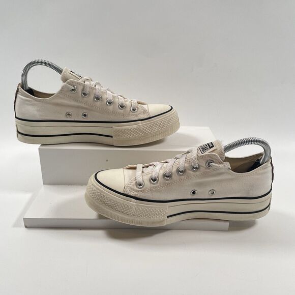 Converse CTAS Leopard Lift Ox Low Women's Sneakers 565626C Ivory Size 8.5 - Picture 3 of 11